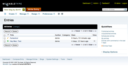Prueba Movable Type 4 online