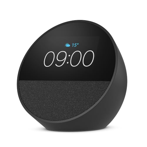 Nuevo Amazon Echo Spot (modelo de 2024) | Despertador inteligente con sonido de calidad y Alexa 
