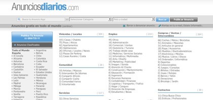 Anunciosdiarios.com, nuevo portal de anuncios clasificados en español