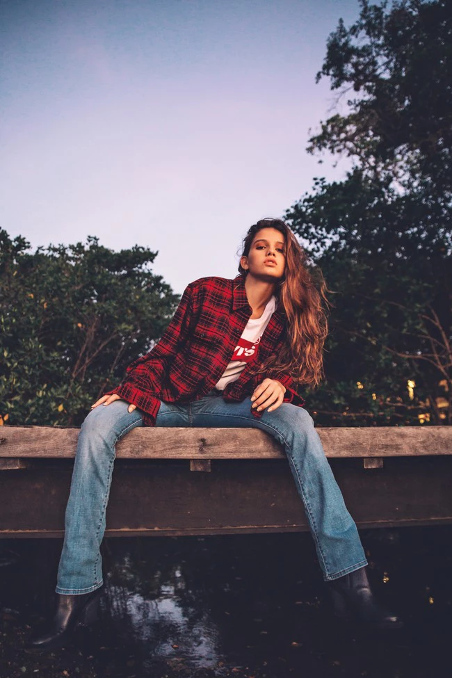 Woman Wearing Plaid Shirt 3066531