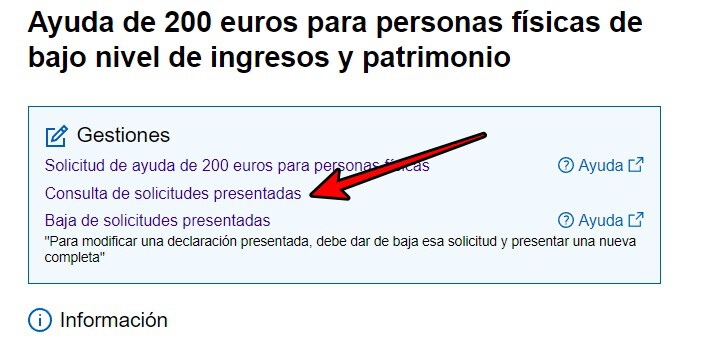 Cómo consultar el estado de tramitación de la ayuda de 200 euros del ...