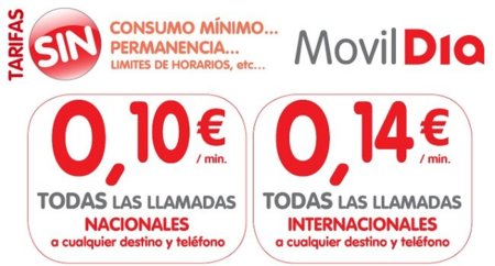 Móvil Día simplifica sus tarifas nacionales e internacionales