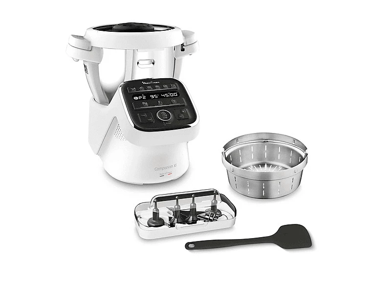 Robot de cocina - Moulinex Companion XL HF80DB, 1550 W, 3 l, 12 p,