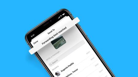 Facebook Messenger imita a WhatsApp y limita el reenvío de mensajes a cinco personas o grupos a la vez
