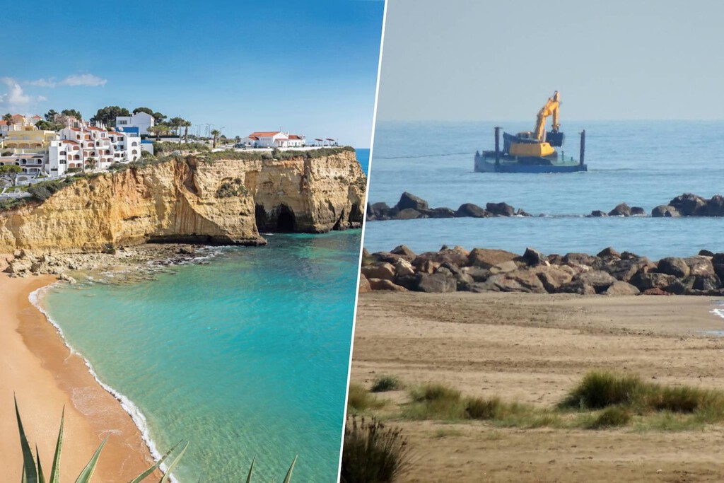 Portugal se está quedando sin playas en el Algarve, literalmente. Así que tiene un plan: mover dos millones de toneladas de arena