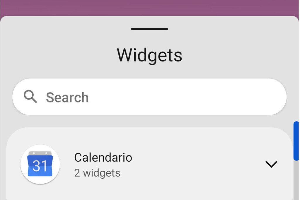 Android 12 DP3 mejora el selector de widgets con un buscador