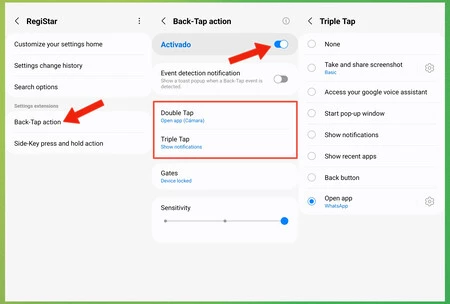 サムスンの戻るボタン