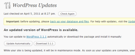 Lanzado WordPress 3.1.1, importante actualización de seguridad