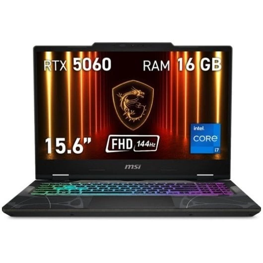 Portátil MSI Cyborg 15 B13WFKG-687 15.6" Intel Core i7-13620H 16GB 1TB RTX 5060 8GB Win 11