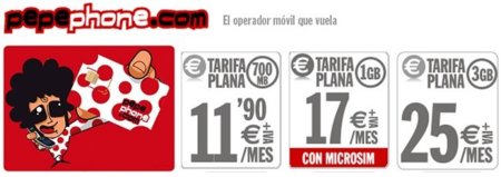 Pepephone completa su internet móvil con una nueva tarifa de 700MB por 11.90 euros/mes