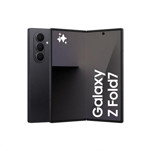 Samsung Galaxy Z Fold7 256GB - Galaxy AI, Ligero y Plegable, Pantalla Grande, Cámara 200MP, Memoria 12GB, Negro Oscuro, Garantía del Fabricante 3 Años + 1 año Extra (Versión Española)