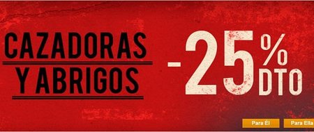 25% de descuento en cazadoras y abrigos en Springfield