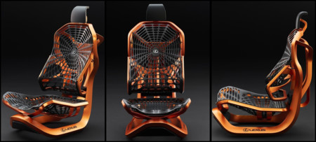 Lexus Kinetic Seat, un futurista asiento con estructura de tela de araña