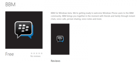 Blackberry Messenger ya está en Windows Phone, aunque en beta privada