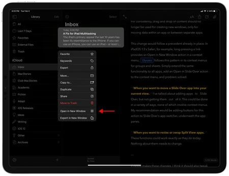 iPadの新しいマルチタスク