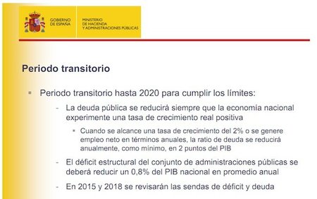 La Estabilidad Presupuestaria obligará a la cancelación de deuda viva ¿seguro?