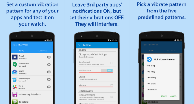android wear vibration intensity