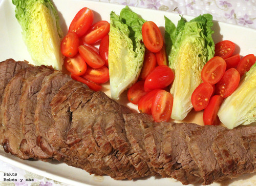 Asado de ternera. Receta de carne al horno con salsa