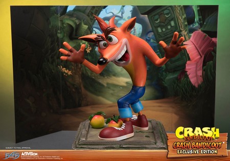Si eres fan de Crash Bandicoot, tienes que echarle un ojo a la nueva estatua de First 4 Figures