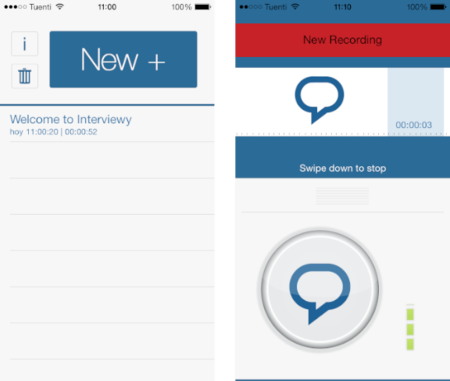 Interviewy: graba entrevistas o clases desde iOS con marcadores y sincronización de audio en iCloud