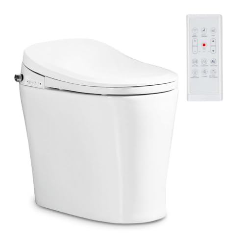 Nashi Yaiza Pro - wc Japonés | Inodoro inteligente | Diseño sin Cisterna, Sistema Fluxom | Descarga Auto | Luz de Cortesía | Asiento Calefactable, Agua Caliente y Secado | smart toilet