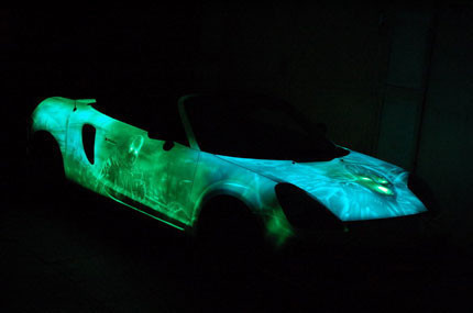 Toyota MR-2 fluorescente