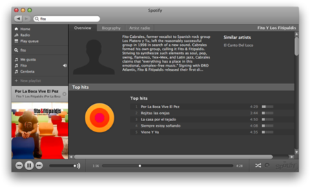 Música gratis al instante con Spotify