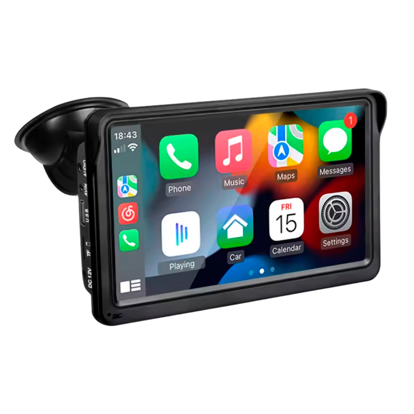 Pantalla Apple CarPlay y Android Auto desmontable de 7 pulgadas