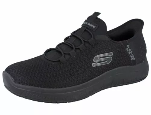 Skechers Hombre Summits Sr Colsin Zapatillas, Black Textile, 45.5 EU