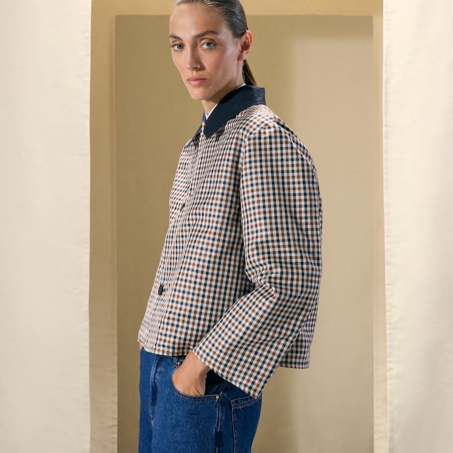 Trench corto reversible de mujer - Woman El Corte Inglés - Azul marino

