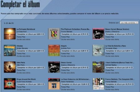 Apple elimina el límite de tiempo para la opción "Completar el álbum"