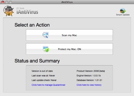 iAntiVirus, protección para Mac OS X