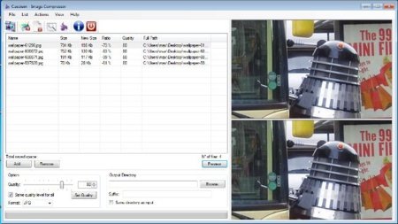 Comprime imágenes por lotes con Caesium