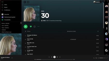Toca agradecer a Adele que Spotify ya no tenga la molesta necesidad de reproducir todos los discos en aleatorio por defecto