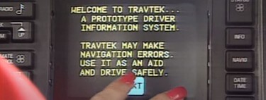 El primer GPS con pantalla táctil cumple 30 años. Mostraba obras y accidentes, pero solo tenías una oportunidad para llegar a tu destino