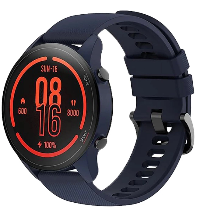 Xiaomi Mi Watch ブラック/ブルー スマートウォッチ