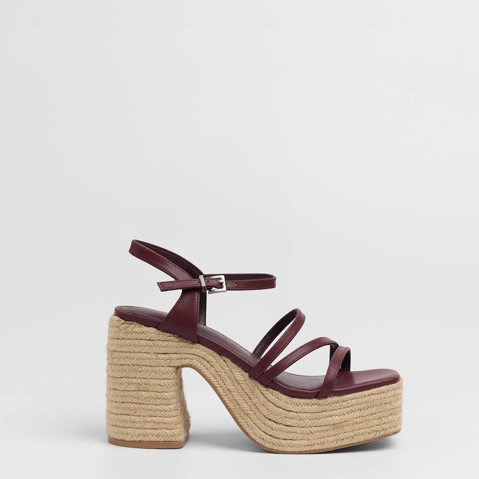 Mim
Sandalias de tacón de mujer con plataforma XL en esparto
