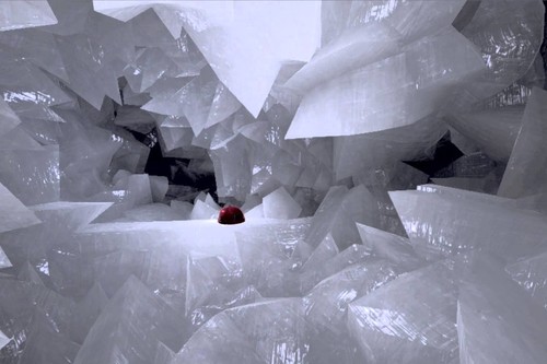 Viaje virtual al interior de una geoda gigante