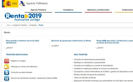 Así puedes obtener el borrador de la declaración de la Renta 2019 a través de la web de la Agencia Tributaria