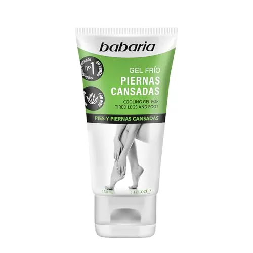 Babaria - Gel Frio Piernas Cansadas 150ml | Crema Piernas Cansadas | Bienestar Para Piernas Y Pies Cansados | Crema Antiinflamatoria y Hidratante Aloe Vera | Piernas Cansadas Circulacion