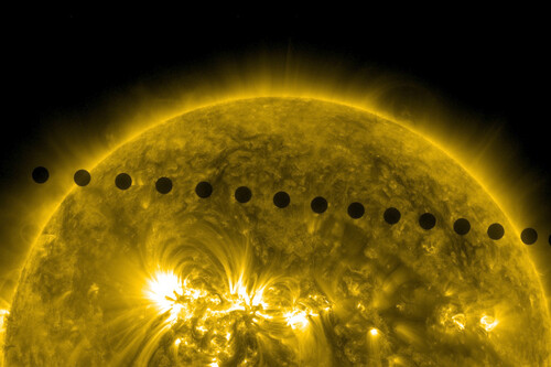 Venus pasando por delante del Sol