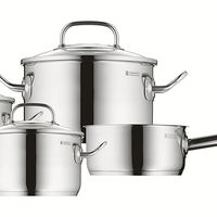 Oferta flash en la batería de cocina de cuatro piezas WMF Profi Plus de acero inoxidable: su precio es de 76,99 euros en Amazon