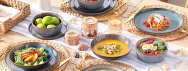 Es una de las vajillas mejor valoradas en Amazon, es de gres, hecha a mano y parece diseñada por Ikea