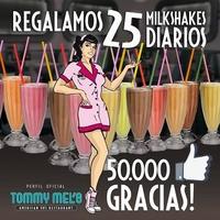 25 milkshakes diarios gratis en Tommy Mel's 