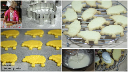 rebaño de ovejas de galleta