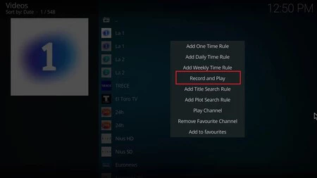 Kodi Record