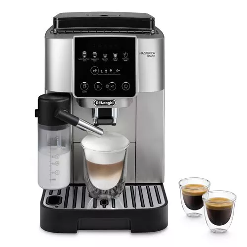 Cafetera Superautomática - De'longhi Magnífica Start Ecam220.80.sb, Molinillo Integrado, Lattecrema Hot, 5 Recetas, 15 Bar, 1450 W, Plata