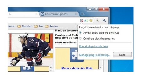 Google Chrome bloqueará los plug-ins que queramos sin usar ninguna extensión