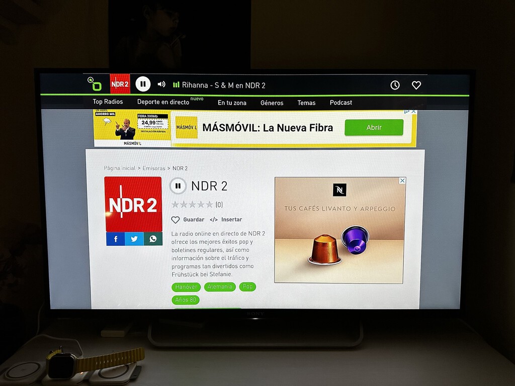 Así he convertido cualquier Smart TV, un Fire TV o un Chromecast, en una radio gigante para escuchar emisoras de todo el mundo 