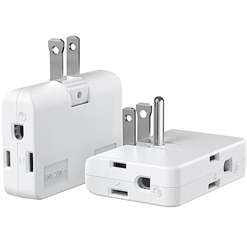 Adaptador de salida de 2 clavijas a 3 clavijas